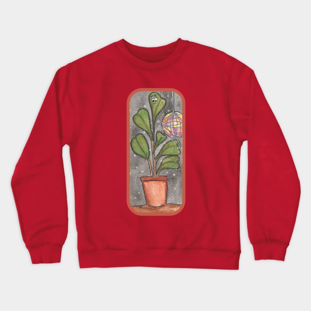 Disco Houseplant Crewneck Sweatshirt by HFGJewels